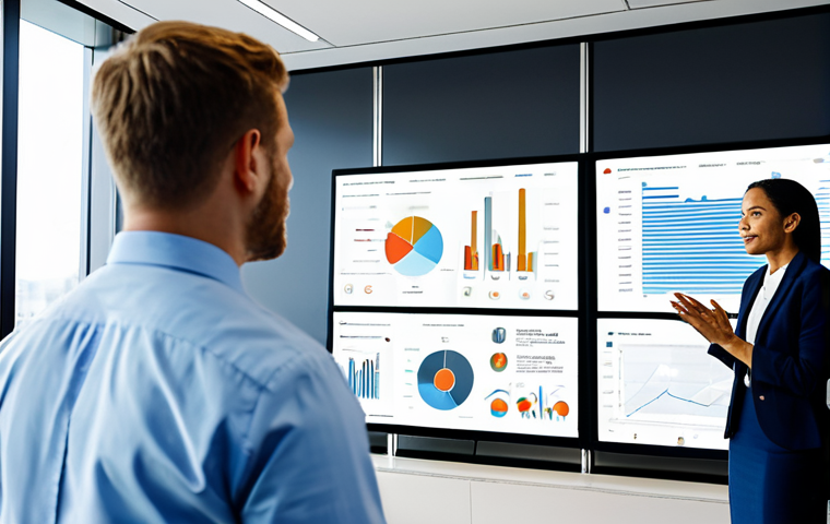 A diverse group of business professionals in a bright, modern, open-plan office space. They are fully clothed in modest, contemporary business attire, engaging in a collaborative discussion around a large digital screen displaying complex data visualizations and charts related to corporate social responsibility metrics. The atmosphere is professional and collaborative.
professional photography, high-resolution, sharp focus, natural lighting, perfect anatomy, correct proportions, natural pose, well-formed hands, proper finger count, natural body proportions, safe for work, appropriate content, fully clothed.