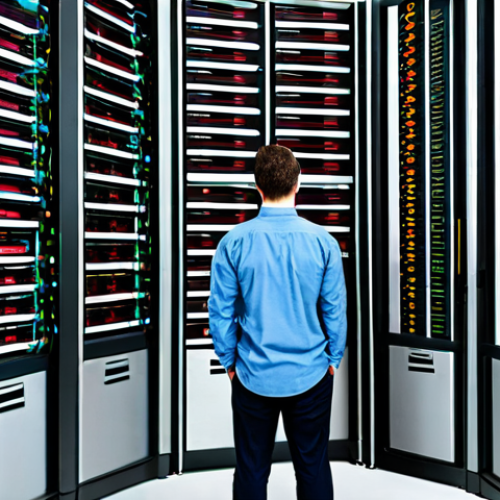 Organized Database Visualization**

"A visually appealing representation of a well-organized database, depicted as a neatly arranged digital filing system. The image should feature interconnected tables with clear labels and relationships, symbolizing efficient data flow and management. Background includes subtle tech elements, such as server racks and data streams. Fully clothed professionals are analyzing the data on screens. Safe for work, appropriate content, fully clothed, professional, perfect anatomy, correct proportions, natural pose, high quality."

**