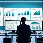 데이터 시각화 - **Prompt 1: "The Dawn of Data Clarity"**
    A young professional, appearing initially overwhelmed, ...